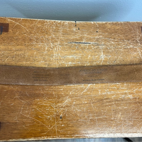 Vintage American Eagle Brown Leather Belt 30/31” Womens Boho Western Cowgirl - Picture 8 of 11